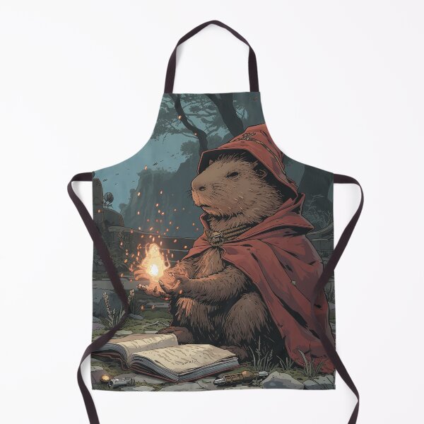Item preview, Capybara Mage casting warming spell during his mysterious journey designed and sold by EpicFantasy.