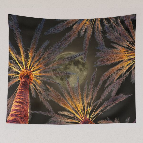 Item preview, Palm trees on a full moon designed and sold by Neeshki.