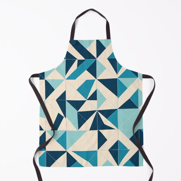 Item preview, Blue Symmetry: Tranquil Triangles in Harmonious Hues designed and sold by thejoyker1986.