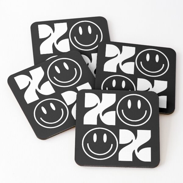 Item preview, xoxo - Smiley Face Hugs and Kisses Typography for Positive Vibes - White designed and sold by Biddakate.
