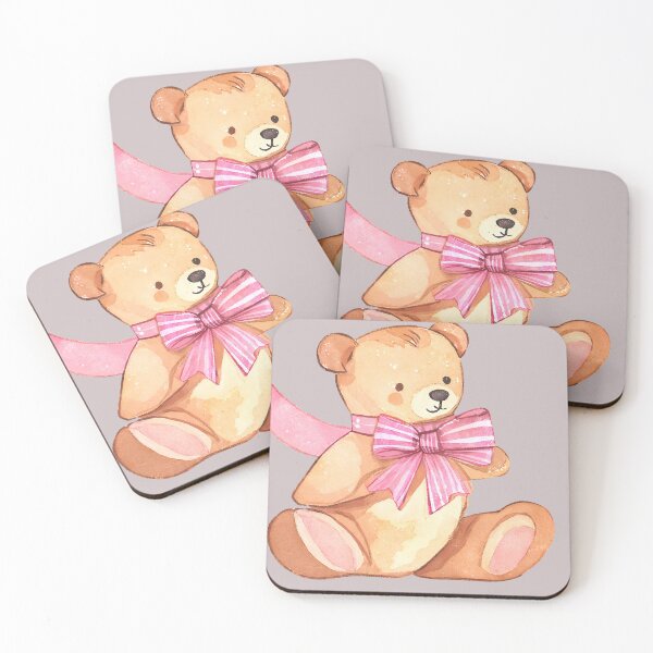 Item preview, Teddy Bear with Pink Ribbon designed and sold by violetxm.