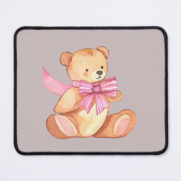 Item preview, Teddy Bear with Pink Ribbon designed and sold by zaleatelier.