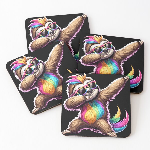 Item preview, Colorful Sloth designed and sold by Samotivation.
