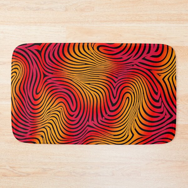 Item preview, Orange Red Undulating Lines designed and sold by EnchantArtCo.