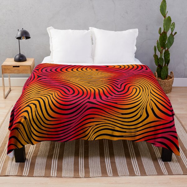 Item preview, Orange Red Undulating Lines designed and sold by EnchantArtCo.
