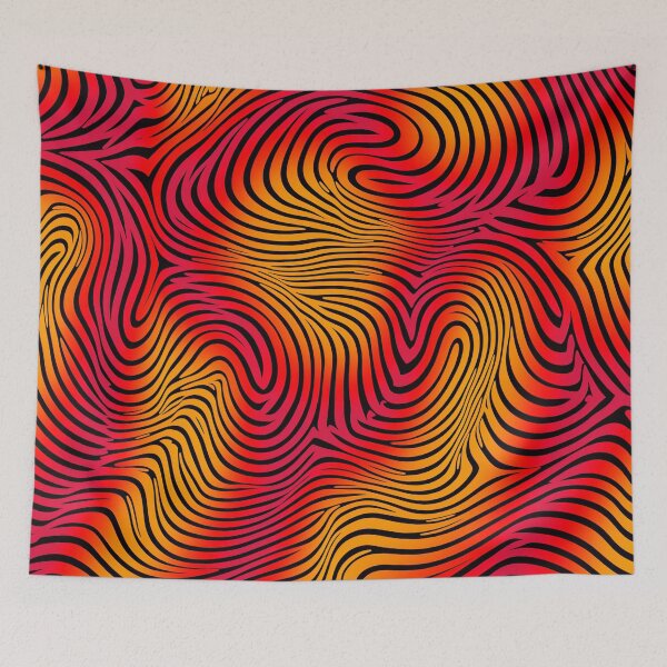 Item preview, Orange Red Undulating Lines designed and sold by EnchantArtCo.