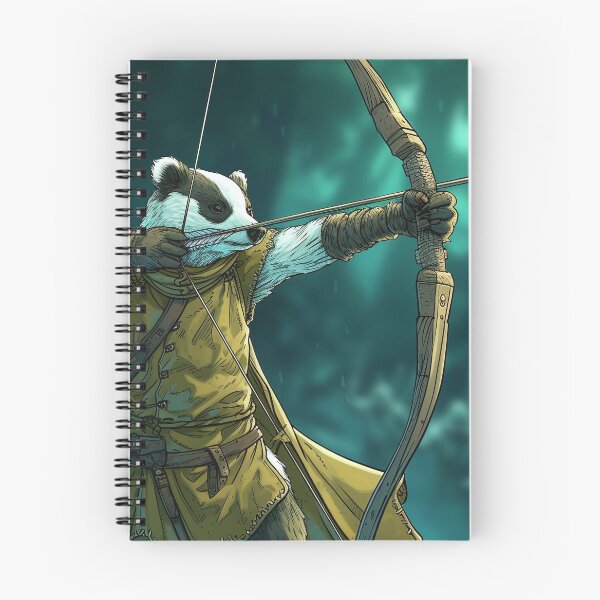 Item preview, Badger Archer shoting an arrow at his enemies during fantasy battle designed and sold by EpicFantasy.