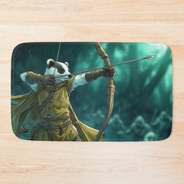 Item preview, Badger Archer shoting an arrow at his enemies during fantasy battle designed and sold by EpicFantasy.