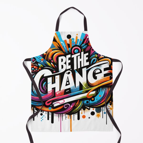 Item preview, Be The Change: Graffiti Style Urban Art Design designed and sold by pixelpopplanet.
