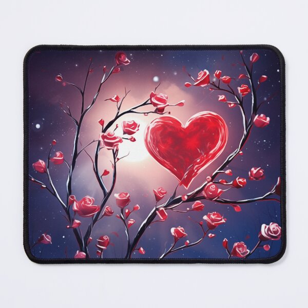 Item preview, Heart of roses in the moonlight designed and sold by smartart42.