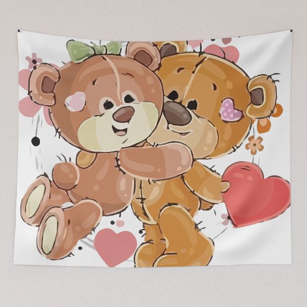 Item preview, Teddy Bear Couple Valentine's Day Heart Valentine's Day designed and sold by imadesign.