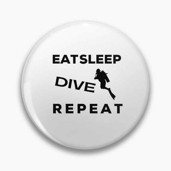 Item preview, Eat Sleep Dive Repeat  designed and sold by SarcastiCrafts.