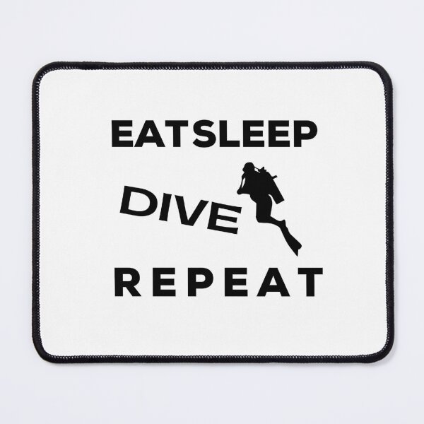 Item preview, Eat Sleep Dive Repeat designed and sold by SarcastiCrafts.