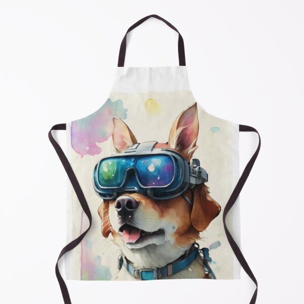Item preview, Apple vision Dog Wearing Metaverse Glasses designed and sold by Psycho-Crazy.