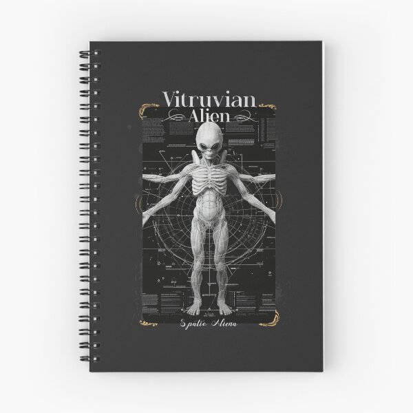 Item preview, Extraterrestrial Anatomy: The Vitruvian Alien Illustration designed and sold by Sir Meow Meow.