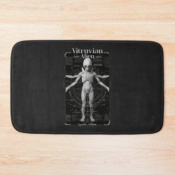 Item preview, Extraterrestrial Anatomy: The Vitruvian Alien Illustration designed and sold by Sir Meow Meow.