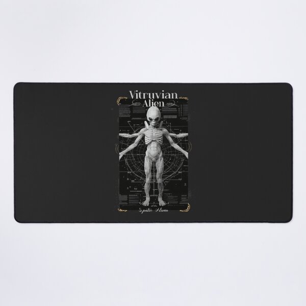 Item preview, Extraterrestrial Anatomy: The Vitruvian Alien Illustration designed and sold by Sir Meow Meow.