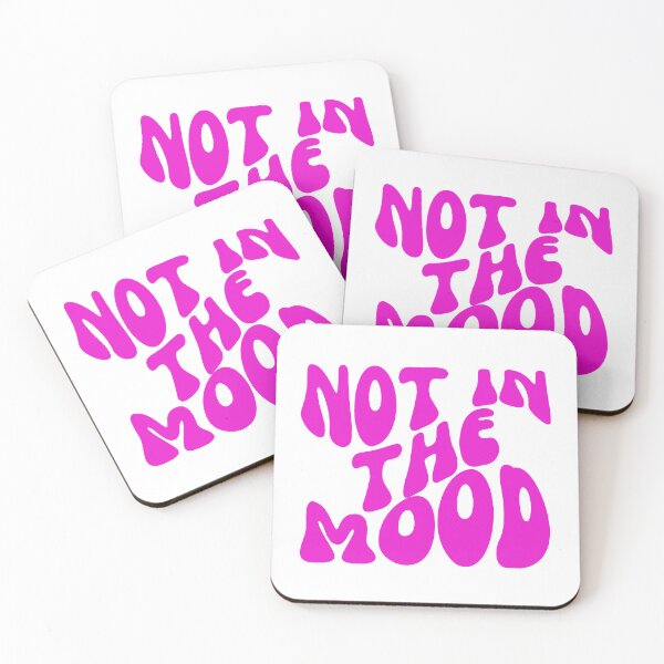 Item preview, Not in the Mood - Sassy Typography for Those Unapologetic Days - Pink designed and sold by Biddakate.