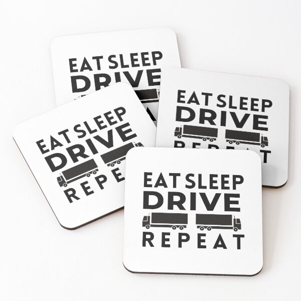 Item preview, Eat Sleep Drive Repeat  designed and sold by SarcastiCrafts.