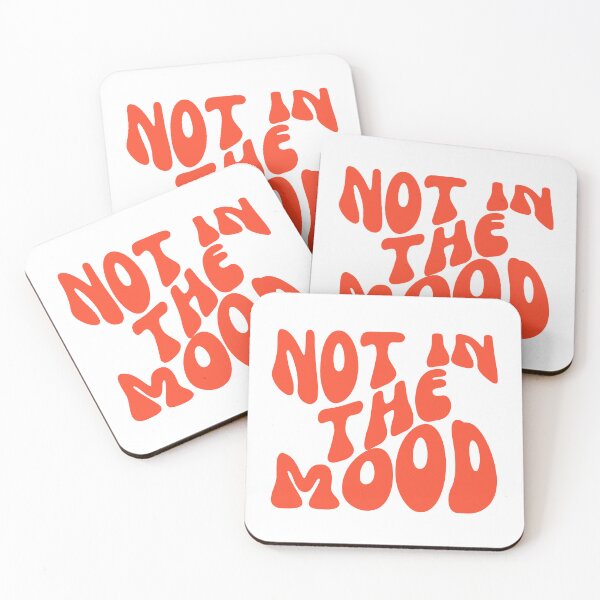 Item preview, Not in the Mood - Sassy Typography for Those Unapologetic Days - Red designed and sold by Biddakate.