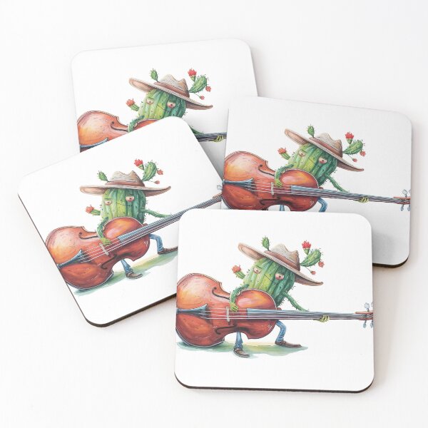 Item preview, Cactus walking its way around a bass designed and sold by nkiergaard.