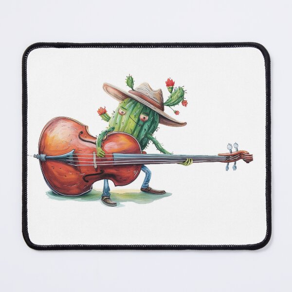Item preview, Cactus walking its way around a bass designed and sold by nkiergaard.