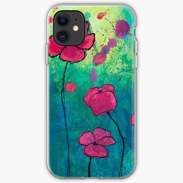 Poppies 2 iPhone Soft Case