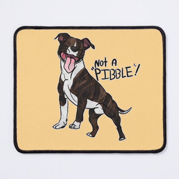 Item preview, Not A Pibble! Flop Red Brindle Staffordshire Bull Terrier designed and sold by Sparklepupfaeri.