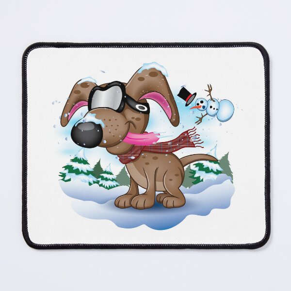 Item preview, A pup enjoying the snow wearing Oakley ski goggles. designed and sold by Jamie Swimm.