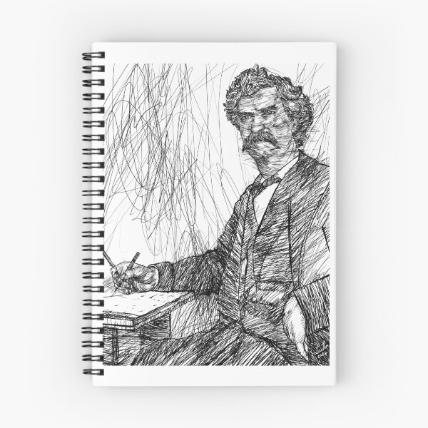 Item preview, MARK TWAIN - ink portrait .4 designed and sold by lautir.