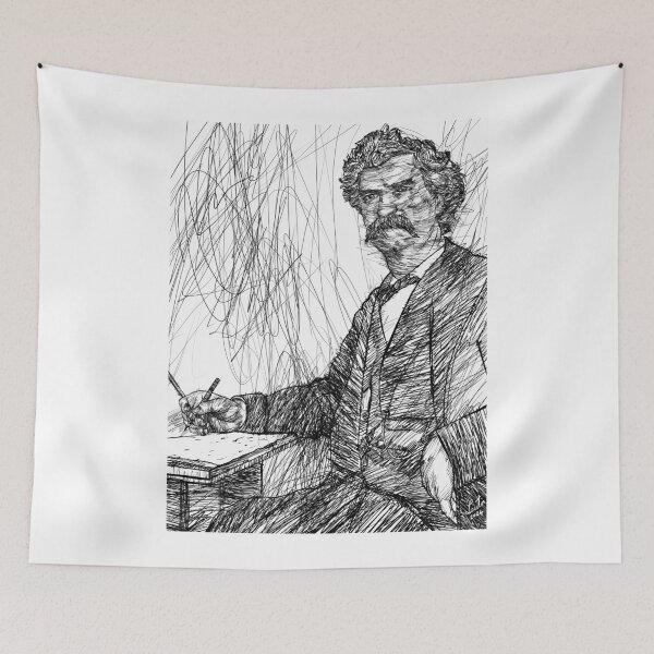 Item preview, MARK TWAIN - ink portrait .4 designed and sold by lautir.