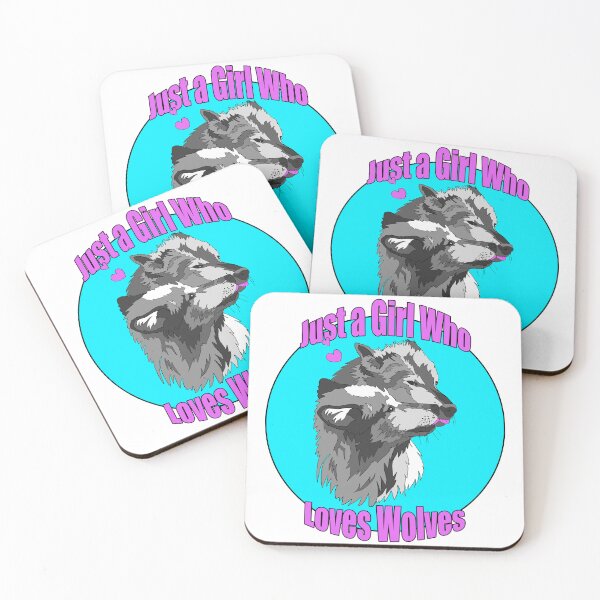 Item preview, Just a Girl Who Loves Wolves | Gift for Wolf Lover designed and sold by Marian Murdoch.