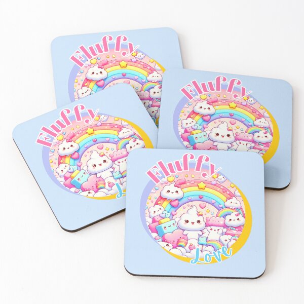 Item preview, Fluffy Love Valentine Marshmallow Kawaii designed and sold by SMagicStudio.