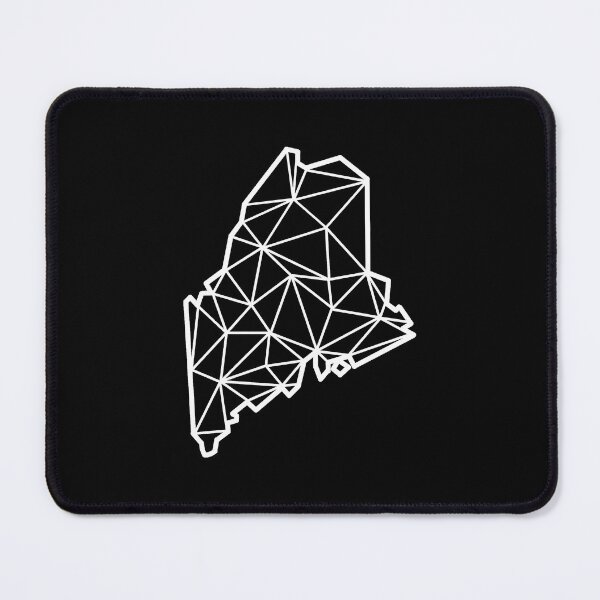 Item preview, Geometric Maine State Design - White Lines designed and sold by anne-dromeda.