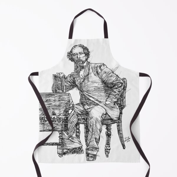 Item preview, CHARLES DICKENS - ink portrait .5 designed and sold by lautir.
