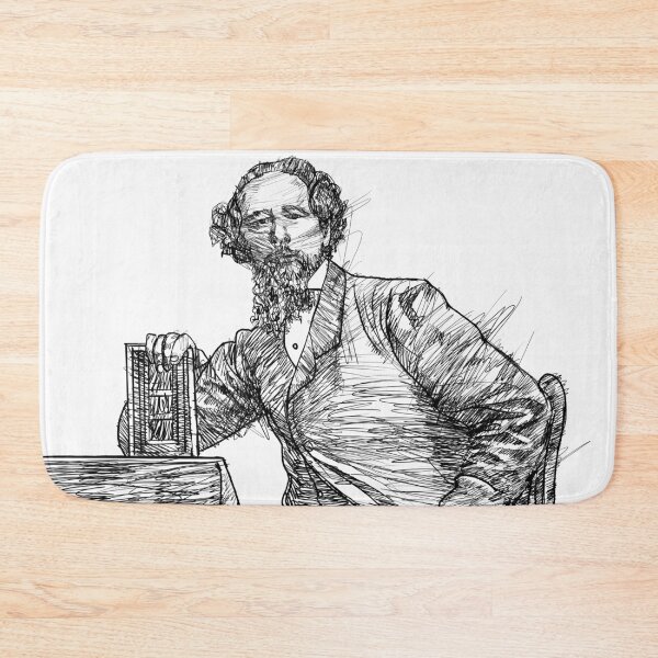 Item preview, CHARLES DICKENS - ink portrait .5 designed and sold by lautir.