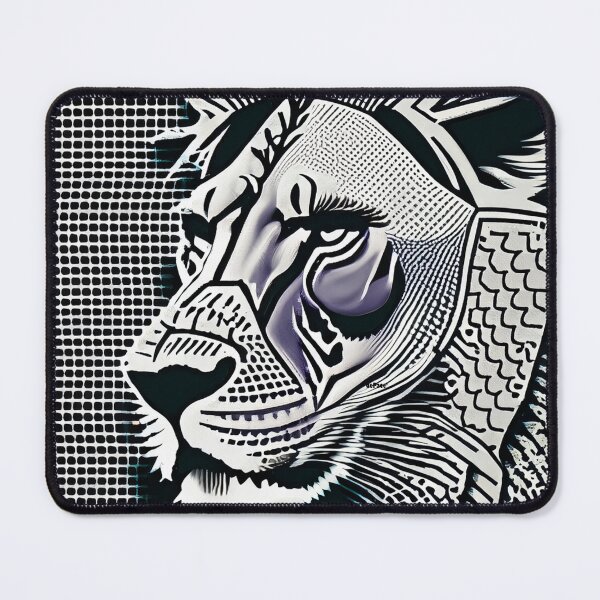Item preview, Lion Profile in Halftone Pattern- dePace' designed and sold by mrpropcake.