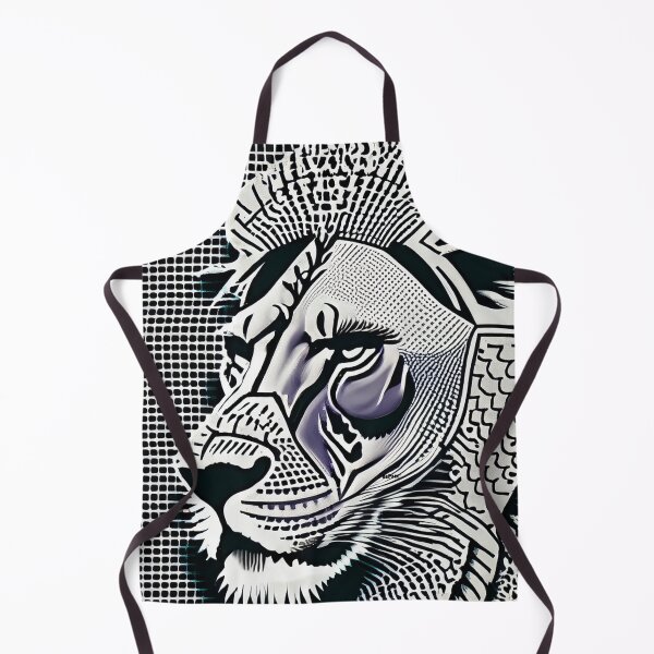 Item preview, Lion Profile in Halftone Pattern- dePace' designed and sold by mrpropcake.