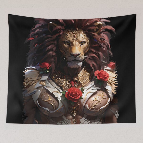 Item preview, Macho Valentine lion AI generated image  designed and sold by Khala.