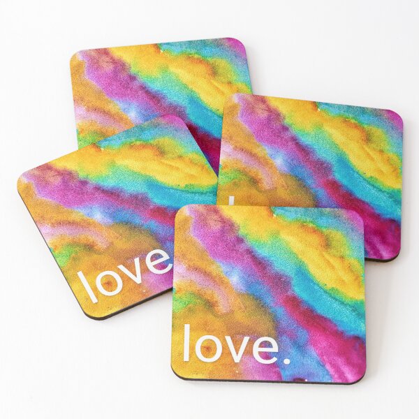 Item preview, LOVE. (Rainbow) designed and sold by Laura King  Fine Arts.
