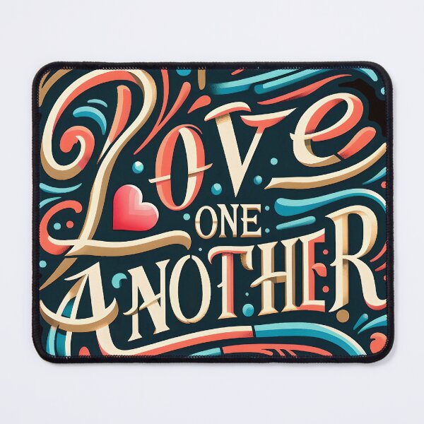 Item preview, Love one another, typography designed and sold by maxmaj.