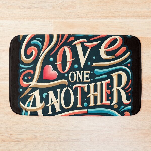Item preview, Love one another, typography designed and sold by maxmaj.