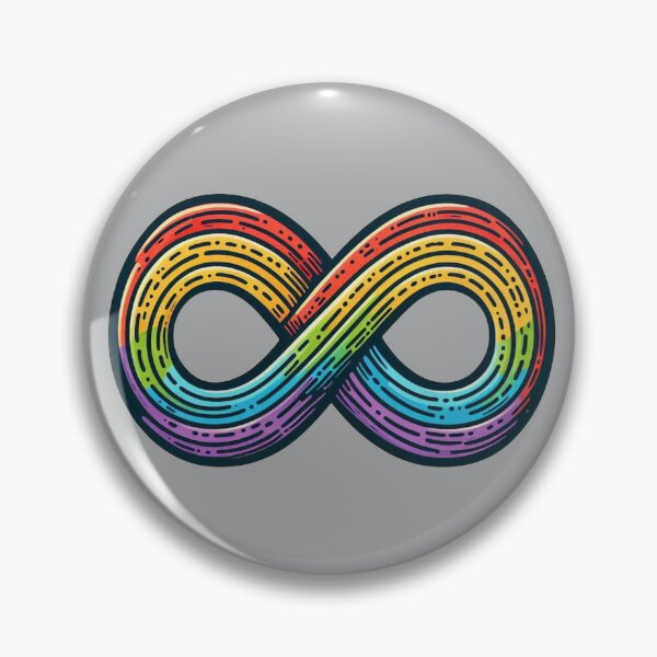 Item preview, Rainbow Infinity Doodle designed and sold by Vkinsify.