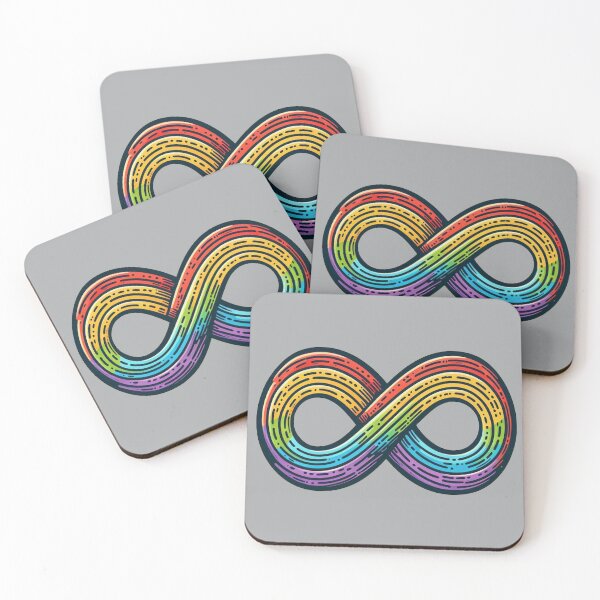 Item preview, Rainbow Infinity Doodle designed and sold by Vkinsify.