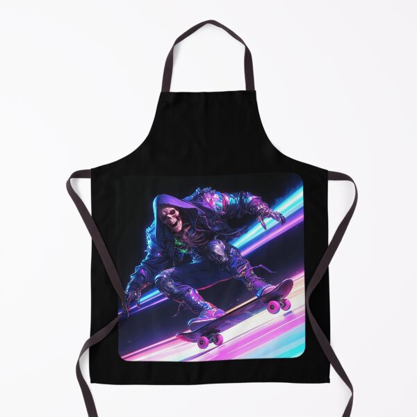Item preview, Skate or Die Cyber Specter: The Skateboarding Skeleton's Cosmic Glide designed and sold by KACTUSNZ.