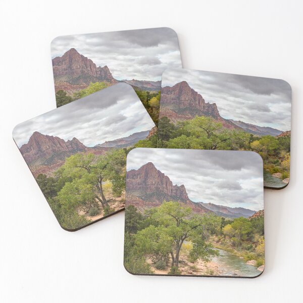 Item preview, The Watchman & The Virgin, Autumn Colors in Zion National Park, Utah designed and sold by AlsknMommaBear2.