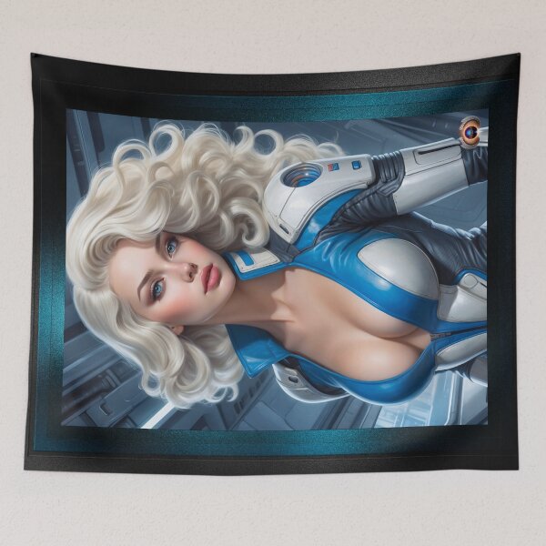 Item preview, Oona Salaki Beautiful AI Concept Art Illustration Portrait by Xzendor7 designed and sold by Xzendor7 Digital Art Creations.
