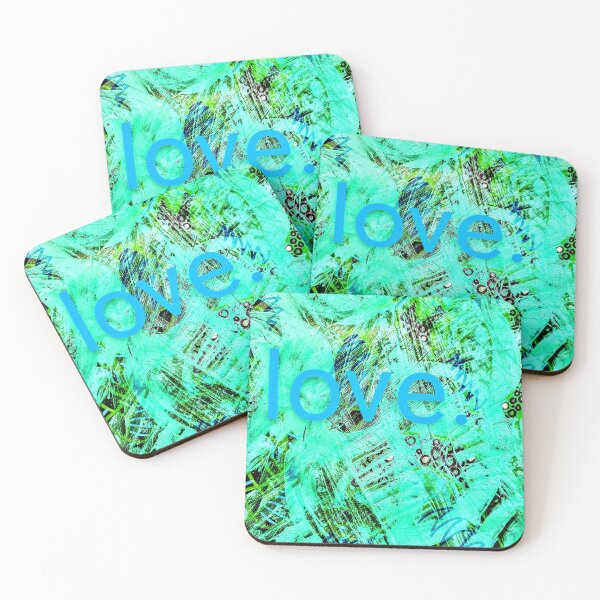 Item preview, LOVE. (Blues) designed and sold by Laura King  Fine Arts.