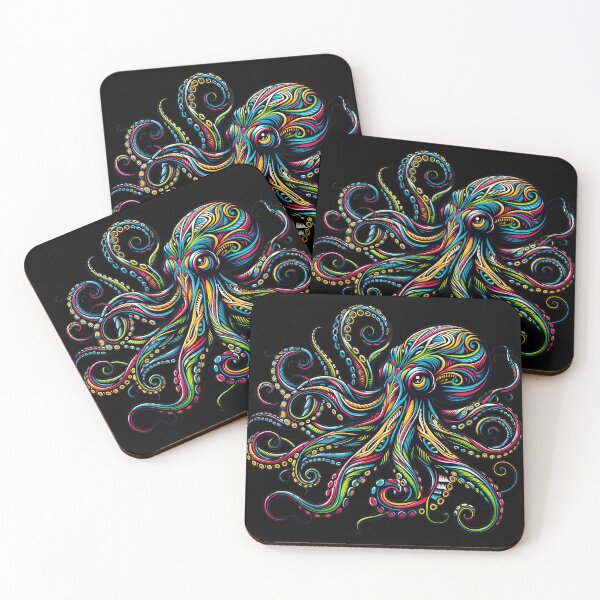 Item preview, Colorful Tribal Octopus designed and sold by SandbarTees.