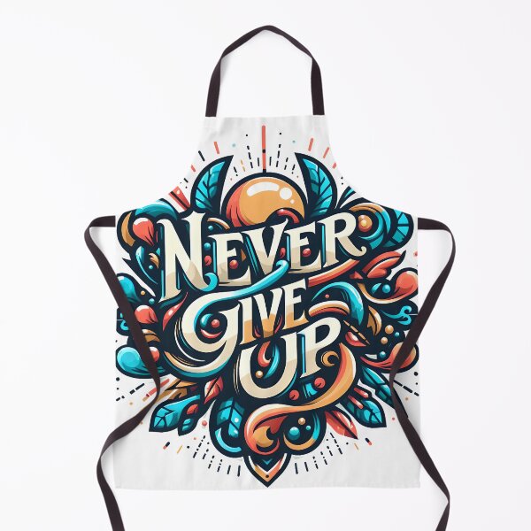 Item preview, Never Give Up, typography designed and sold by maxmaj.